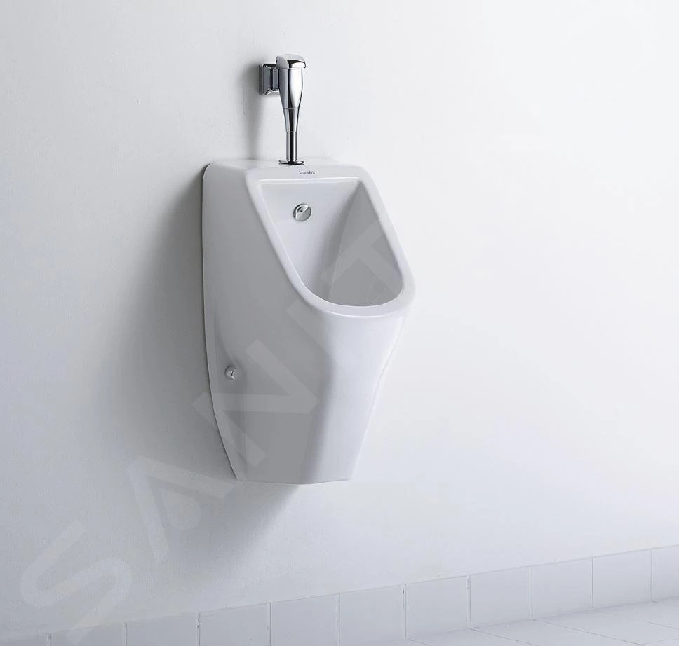 Duravit D-Code - Urinoir, Bovenste Waterinlaat, Rimless, Met HygieneGlaze, Alpine Wit 0828302000 3 Duravit D-Code - Urinoir, Bovenste Waterinlaat, Rimless, Met HygieneGlaze, Alpine Wit 0828302000 - Afbeelding 3