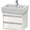 Duravit Ketho - Wastafel Onderkast 480x550x440 Mm, 2 Laden, Glanzend Wit KT663602222