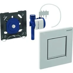 Geberit Spoelsystemen - Urinoirstuursysteem Met Pneumatische Spoelactivering, Bedieningsplaat Type 30, Zwart/glanzend Chroom 116.017.KM.1 -Badkamer Luxe 23c7ebfa7c66f0836b4e26b2 3