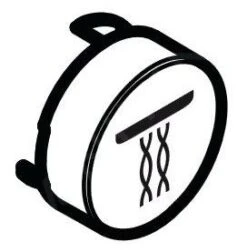 Hansgrohe Toebehoren - Select-knop Whirl, Wit 92575450