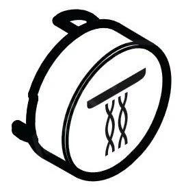 Hansgrohe Toebehoren - Select-knop Whirl, Wit 92575450 1 Hansgrohe Toebehoren - Select-knop Whirl, Wit 92575450