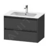 Duravit Ketho.2 - Wastafelkast 550x810x480 Mm, 2 Laden, Grafiet Mat K25263049490000