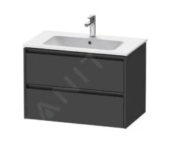 Duravit Ketho.2 - Wastafelkast 550x810x480 Mm, 2 Laden, Grafiet Mat K25263049490000
