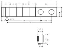 Axor Edge - Afbouwdeel Voor Select Douchethermostaat Select 610/100 Voor 4 Functies, Chroom/diamond Cut 46721000 -Badkamer Luxe 24da0fc0c1fee8843c55a705