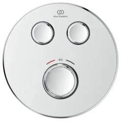 Ideal Standard CeraTherm Navigo - Inbouwthermostaat, Opbouwdeel, 2 Gebruikers, Chroom A7296AA -Badkamer Luxe 25b3732c9d2b0de2249a6337