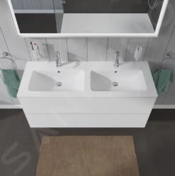 Duravit L-Cube - Wastafelonderkast 550x1290x481 Mm, 2 Laden, Wit Mat LC625801818 -Badkamer Luxe 25bdc45c5d2b06fc79d37f09