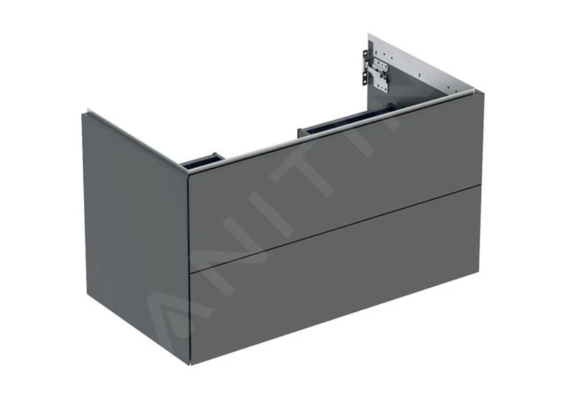 Geberit ONE - Wastafelonderkast, 89x50x47 Cm, 2 Laden, Lava 505.263.00.3 1 Geberit ONE - Wastafelonderkast, 89x50x47 Cm, 2 Laden, Lava 505.263.00.3