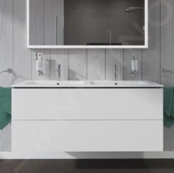 Duravit L-Cube - Wastafelonderkast 550x1290x481 Mm, 2 Laden, Wit Mat LC625801818 -Badkamer Luxe 2697922c5701aed15bc8a128