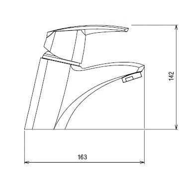 Novaservis Metalia 56 - Wastafelkraan Zonder Afvoergarnituur, Chroom 56001/1,0 2 Novaservis Metalia 56 - Wastafelkraan Zonder Afvoergarnituur, Chroom 56001/1,0 - Afbeelding 2