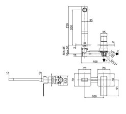Paffoni Effe - 2-gats Inbouw Wastafelkraan Met Inbouwdeel, Chroom EF105CR70 -Badkamer Luxe 27b3211effaed77e0e0037d2