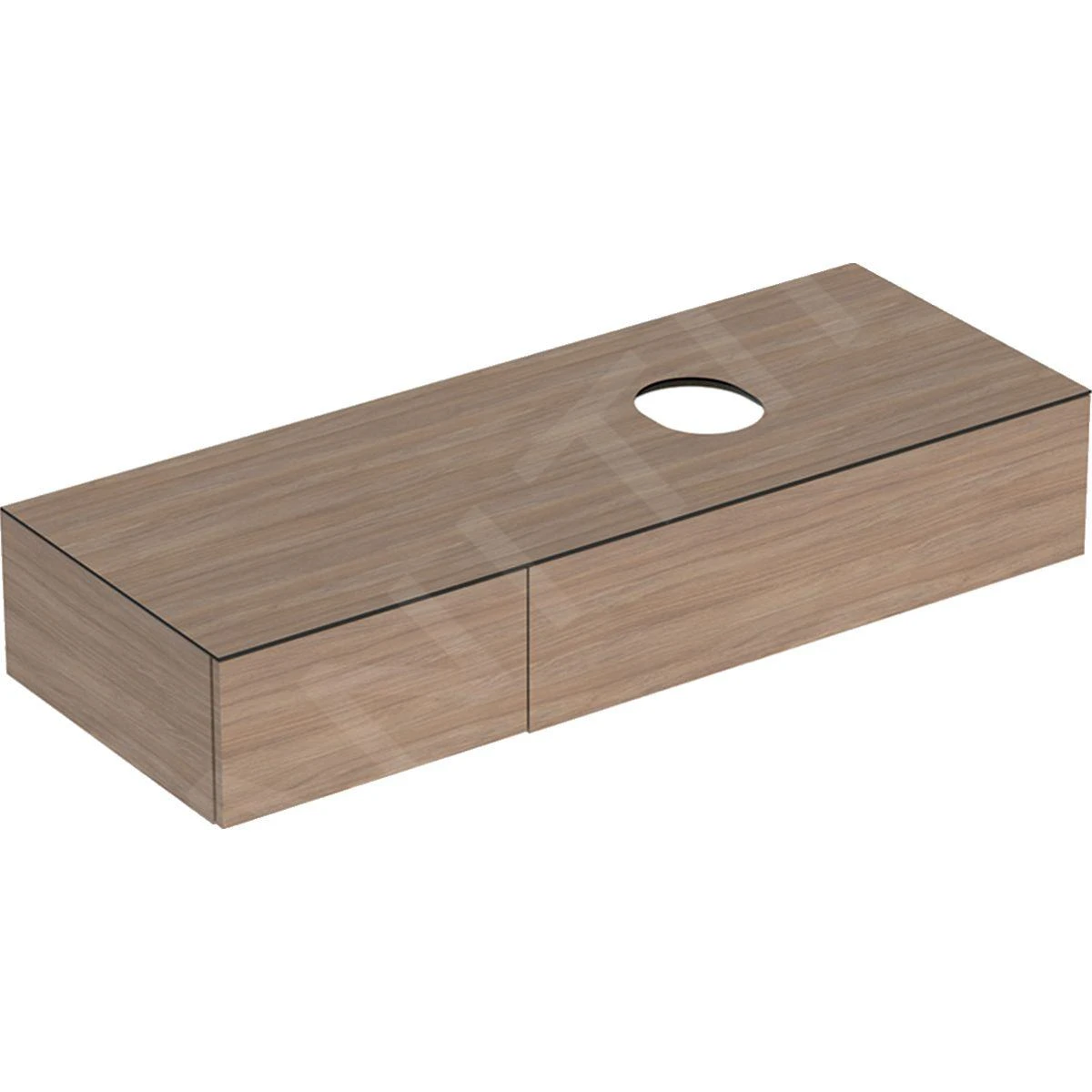 Geberit VariForm - Wastafelkast, 1350x510x235 Mm, 2 Laden En Stankafsluiter, Eik 501.181.00.1 1 Geberit VariForm - Wastafelkast, 1350x510x235 Mm, 2 Laden En Stankafsluiter, Eik 501.181.00.1