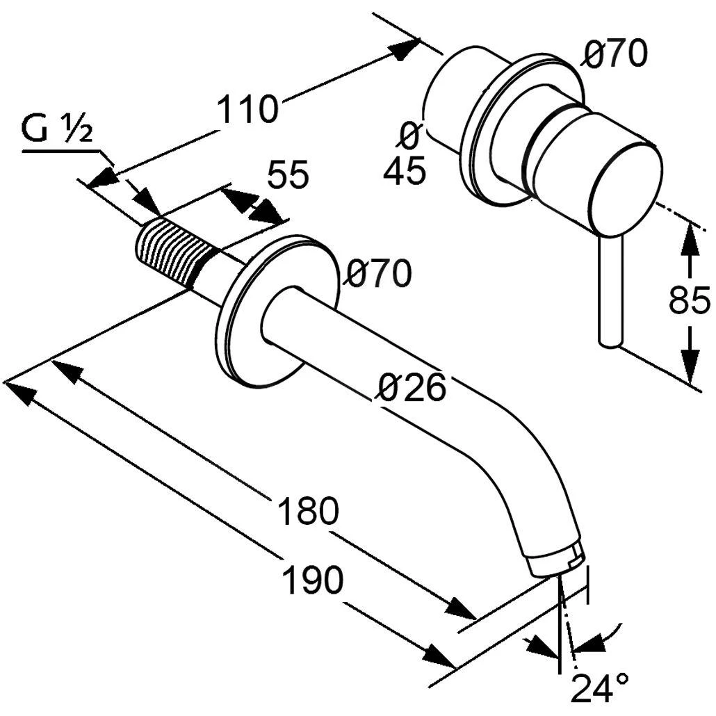 Kludi Bozz - 2-gats Wastafelkraan, Chroom 382440576 2 Kludi Bozz - 2-gats Wastafelkraan, Chroom 382440576 - Afbeelding 2