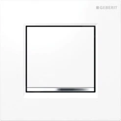 Geberit Spoelsystemen - Urinoirstuursysteem Met Pneumatische Spoelactivering, Bedieningsplaat Type 30, Wit/glanzend Chroom 116.017.KJ.1