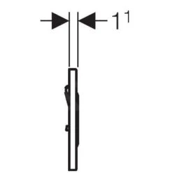 Geberit Sigma10 - Urinoirsturing Pneumatisch, Bedieningsplaat 10, RVS Look 116.015.SN.1 -Badkamer Luxe 2934db8bc61bbafb67397464