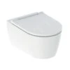Geberit ONE - Hangend Toilet Met Wc Bril SoftClose, TurboFlush, Mat Wit/ Glanzend Chroom 500.202.JT.1