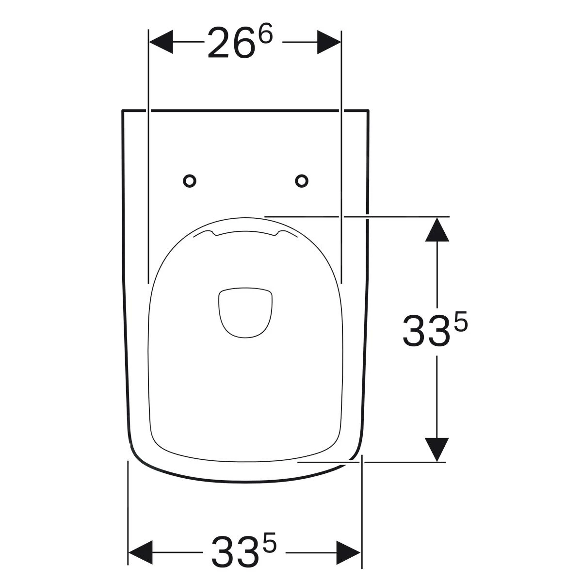 Geberit Selnova Square - Staande Toiletpot, 530x355 Mm, Rimfree, Wit 500.153.01.1 4 Geberit Selnova Square - Staande Toiletpot, 530x355 Mm, Rimfree, Wit 500.153.01.1 - Afbeelding 4