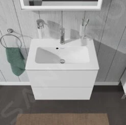 Duravit L-Cube - Wastafelonderkast 550x620x391 Mm, 2 Laden, Wit Mat LC625601818 -Badkamer Luxe 2a63e5f026886327bafd927e 1