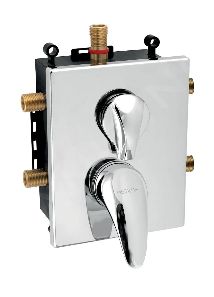 Novaservis Metalia 55 - Inbouwkraan Voor 3 Functies Met Binnenwerk, Chroom BOX55052RX,0 1 Novaservis Metalia 55 - Inbouwkraan Voor 3 Functies Met Binnenwerk, Chroom BOX55052RX,0