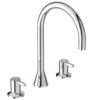Ideal Standard CeraLine - Wastafelkraan, 3-gats, Chroom BC196AA