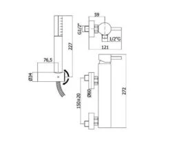 Paffoni Stick - Doucheset Met Kraan, Chroom SK168DCR -Badkamer Luxe 2aed3c5ff29ba371e3633ada
