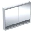 Geberit ONE - Spiegelkast Met LED-verlichting, 1200x900x150 Mm, 2 Deuren, Met Nis, Wit 505.835.00.2