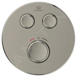 Ideal Standard CeraTherm Navigo - Inbouwthermostaat, Opbouwdeel, 2 Gebruikers, Silver Storm A7296GN -Badkamer Luxe 2d32ecbc863a5952816425b3