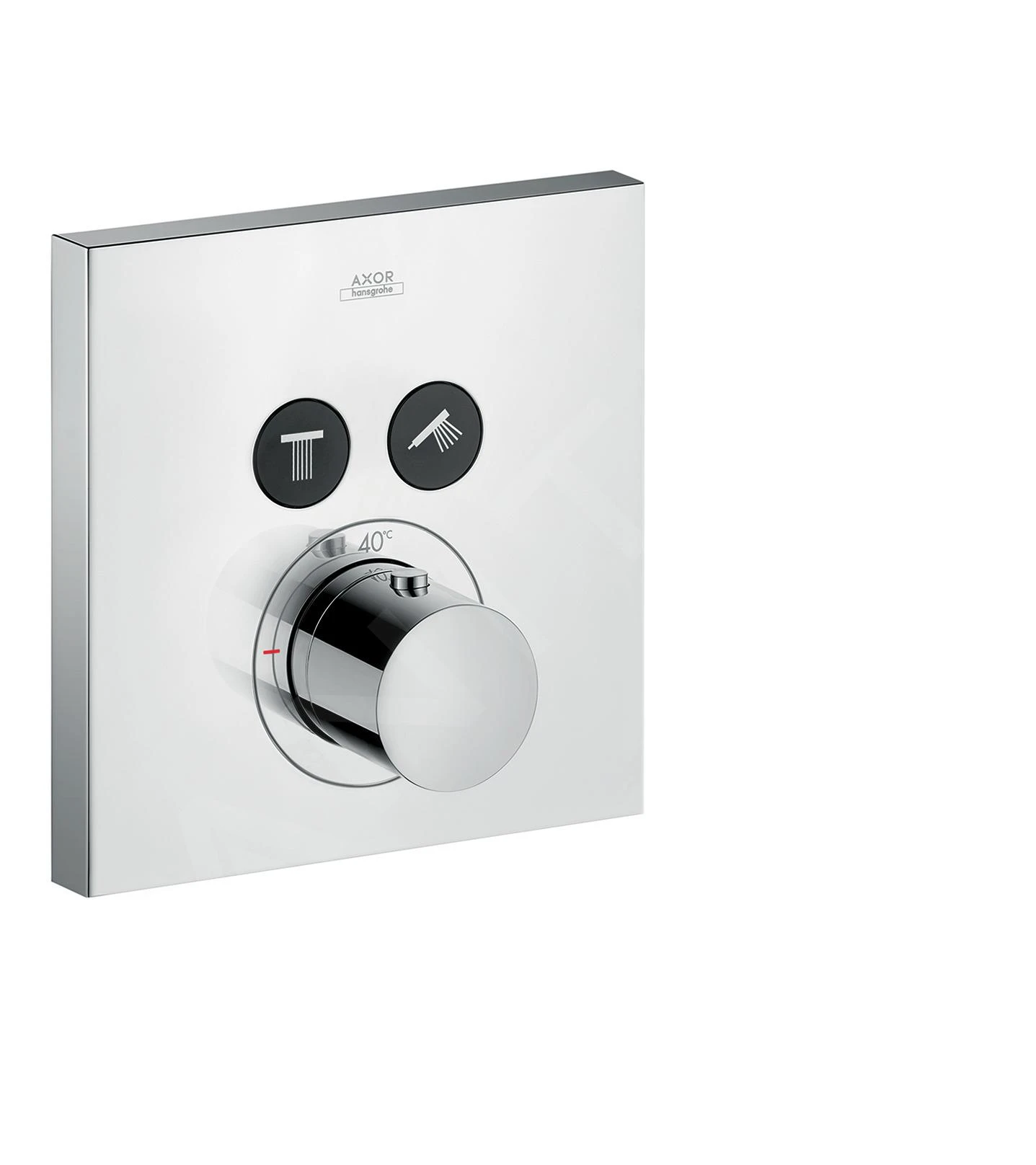 Axor ShowerSelect - Thermostaat Mengkraan Met Stopkraan Voor 2 Functies, Chroom 36715000 1 Axor ShowerSelect - Thermostaat Mengkraan Met Stopkraan Voor 2 Functies, Chroom 36715000