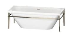 Duravit Xviu - Vrijstaand Bad, 1600x800 Mm, Met Metalen Onderstel, Wit/champagne 700444000B10000