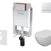 Kielle Genesis - Set Voorwandinstallatie, Toilet Met Toiletbril Softclose En Bedieningspaneel Gemini I, Chroom 30505SZ16