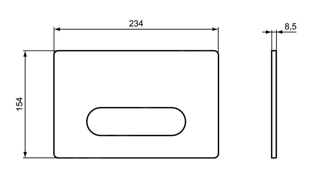 Ideal Standard Oleas - Bedieningspaneel Oleas M4, Wit R0126AC 2 Ideal Standard Oleas - Bedieningspaneel Oleas M4, Wit R0126AC - Afbeelding 2