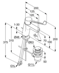 Kludi Pure&Easy - Medische Wastafelkraan Met Uitloop, Chroom 372870565 3 Kludi Pure&Easy - Medische Wastafelkraan Met Uitloop, Chroom 372870565 -Badkamer Luxe 2fd9d47d5508b95c522598ed