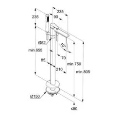 Kludi Zenta SL - Vrijstaande Badkraan, Chroom 485900565 -Badkamer Luxe 2fde0eb1482b40c11fcd0e0f