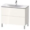 Duravit L-Cube - Wastafelonderkast 856x1020x481 Mm, 2 Laden, Glanzend Wit LC659802222