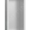 Hansgrohe XtraStoris Individual - Inbouwnis Met Designlijst, 300x150x100 Mm, Geborsteld Rvs/mat Wit 56094700