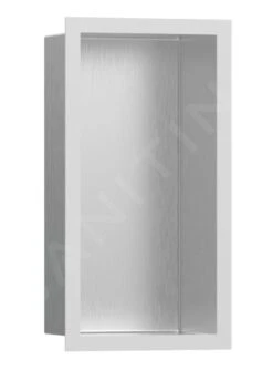 Hansgrohe XtraStoris Individual - Inbouwnis Met Designlijst, 300x150x100 Mm, Geborsteld Rvs/mat Wit 56094700