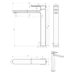 Sapho Mixona - Wastafelkraan Zonder Waste, Chroom MG006 -Badkamer Luxe 312959e03d2dccf9b166b45c