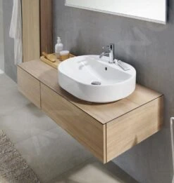 Geberit VariForm - Wastafelkast, 1200x510x235 Mm, 2 Laden En Stankafsluiter, Eik 501.175.00.1 -Badkamer Luxe 313c6e1a5606821eca7b272c