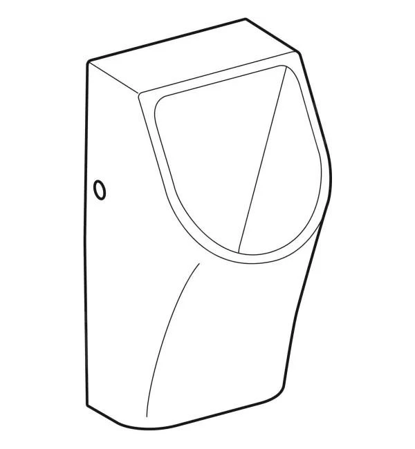 Geberit Smyle - Urinoir, Waterloos, Wit 500.255.01.1 3 Geberit Smyle - Urinoir, Waterloos, Wit 500.255.01.1 - Afbeelding 3