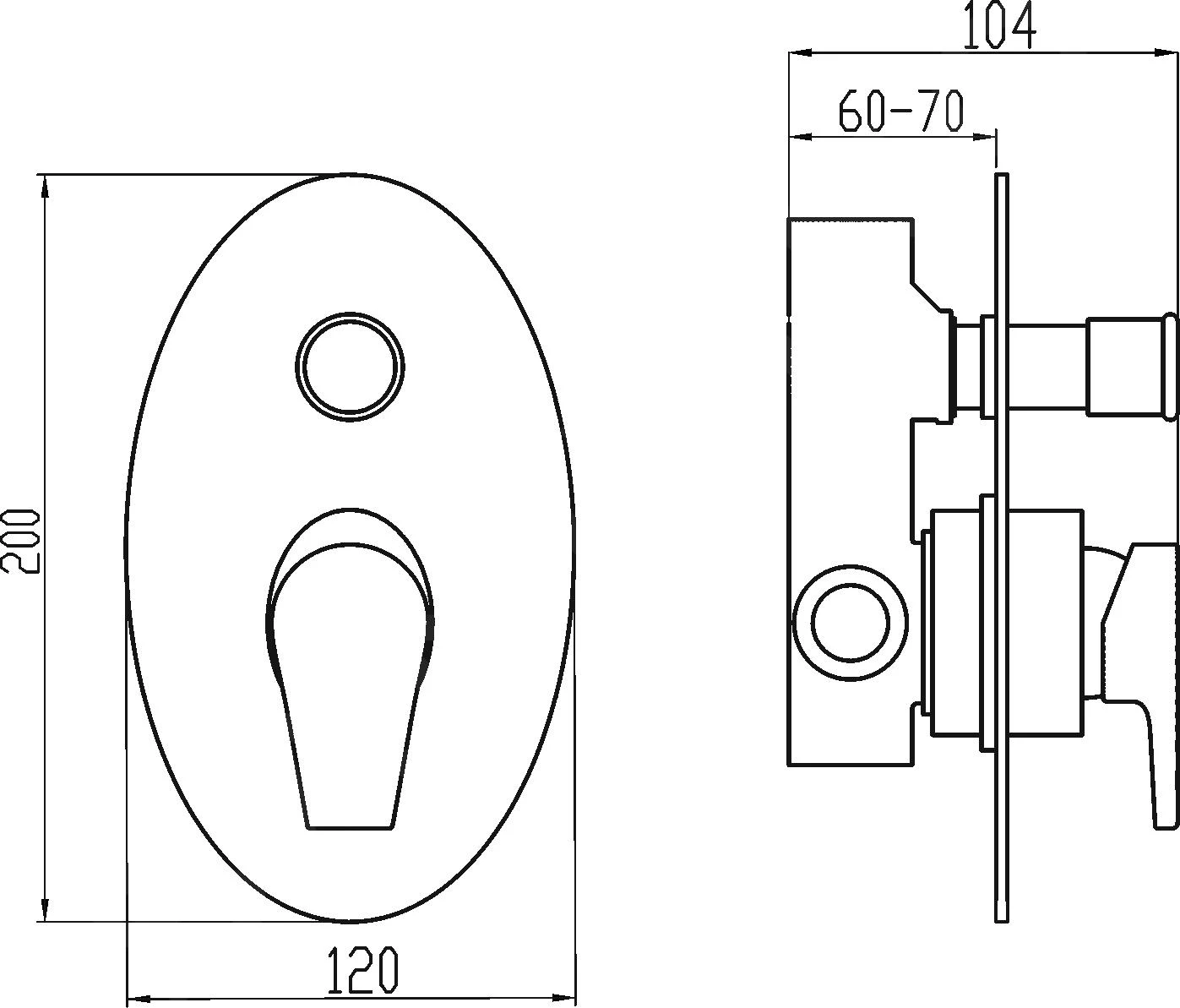Novaservis Nobless Vision X - Inbouw Badkraan Met Omstelkraan En Inbouwdeel, Chroom 42050R,0 2 Novaservis Nobless Vision X - Inbouw Badkraan Met Omstelkraan En Inbouwdeel, Chroom 42050R,0 - Afbeelding 2