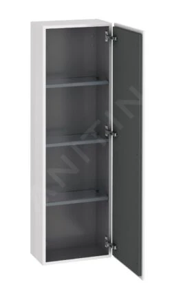 Duravit L-Cube - Hoge Badkamerkast 1320x400x243 Mm, Rechts, Glanzend Wit LC1168R2222 -Badkamer Luxe 31d955f6dda832ed98dd811b