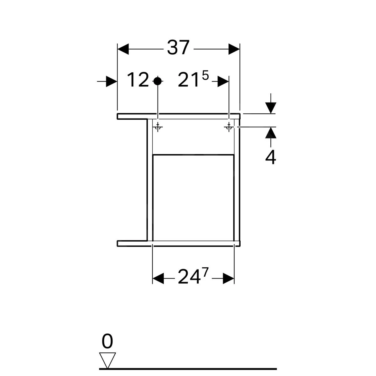 Geberit ICon Xs - Zijelement Met Opbergvak, 370x400x273 Mm, Glanzend Wit 840237000 2 Geberit ICon Xs - Zijelement Met Opbergvak, 370x400x273 Mm, Glanzend Wit 840237000 - Afbeelding 2