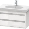 Duravit Ketho - Wastafelonderkast 480x800x455 Mm, 2 Laden, Glanzend Wit KT664702222