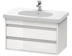 Duravit Ketho - Wastafelonderkast 480x800x455 Mm, 2 Laden, Glanzend Wit KT664702222