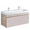 Geberit Citterio - Wastafelonderkast 1200 Mm, Glanzend Grijsbruin/eik Beige 500.566.JI.1