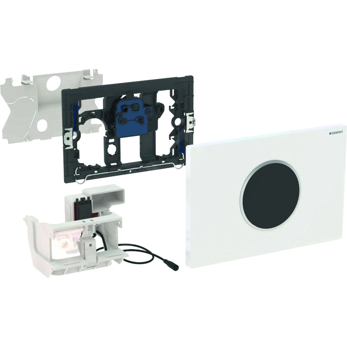 Geberit Sigma10 - Bedieningsplaat, Elektronisch, Dual Flush Spoeling, Netvoeding, Wit/chroom 115.907.KJ.1 3 Geberit Sigma10 - Bedieningsplaat, Elektronisch, Dual Flush Spoeling, Netvoeding, Wit/chroom 115.907.KJ.1 - Afbeelding 3