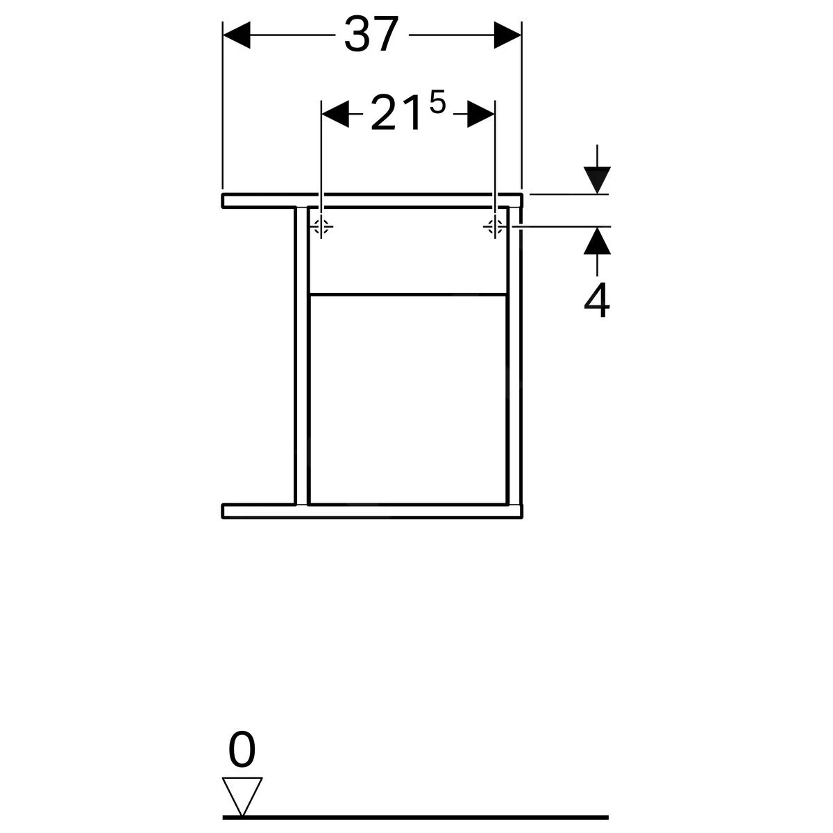 Geberit ICon Xs - Zijelement Met Opbergvak, 370x400x245 Mm, Platina Hoogglans 840139000 3 Geberit ICon Xs - Zijelement Met Opbergvak, 370x400x245 Mm, Platina Hoogglans 840139000 - Afbeelding 3