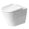 Duravit D-Neo - Staand Toilet, Afvoer Horizontaal, Rimless, Met WonderGliss, Wit 20030900001