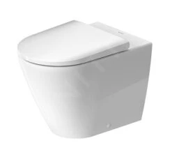 Duravit D-Neo - Staand Toilet, Afvoer Horizontaal, Rimless, HygieneGlaze, Wit 2003092000