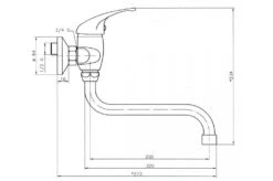 Novaservis Titania Iris - Wastafelkraan, Chroom 92074/T,0 -Badkamer Luxe 352c35ad662736dc88ec49c4