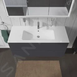 Duravit L-Cube - Wastafelonderkast 550x1220x481 Mm, 2 Laden, Grafiet Mat LC624304949 -Badkamer Luxe 358f37f0858ff178554f2f94